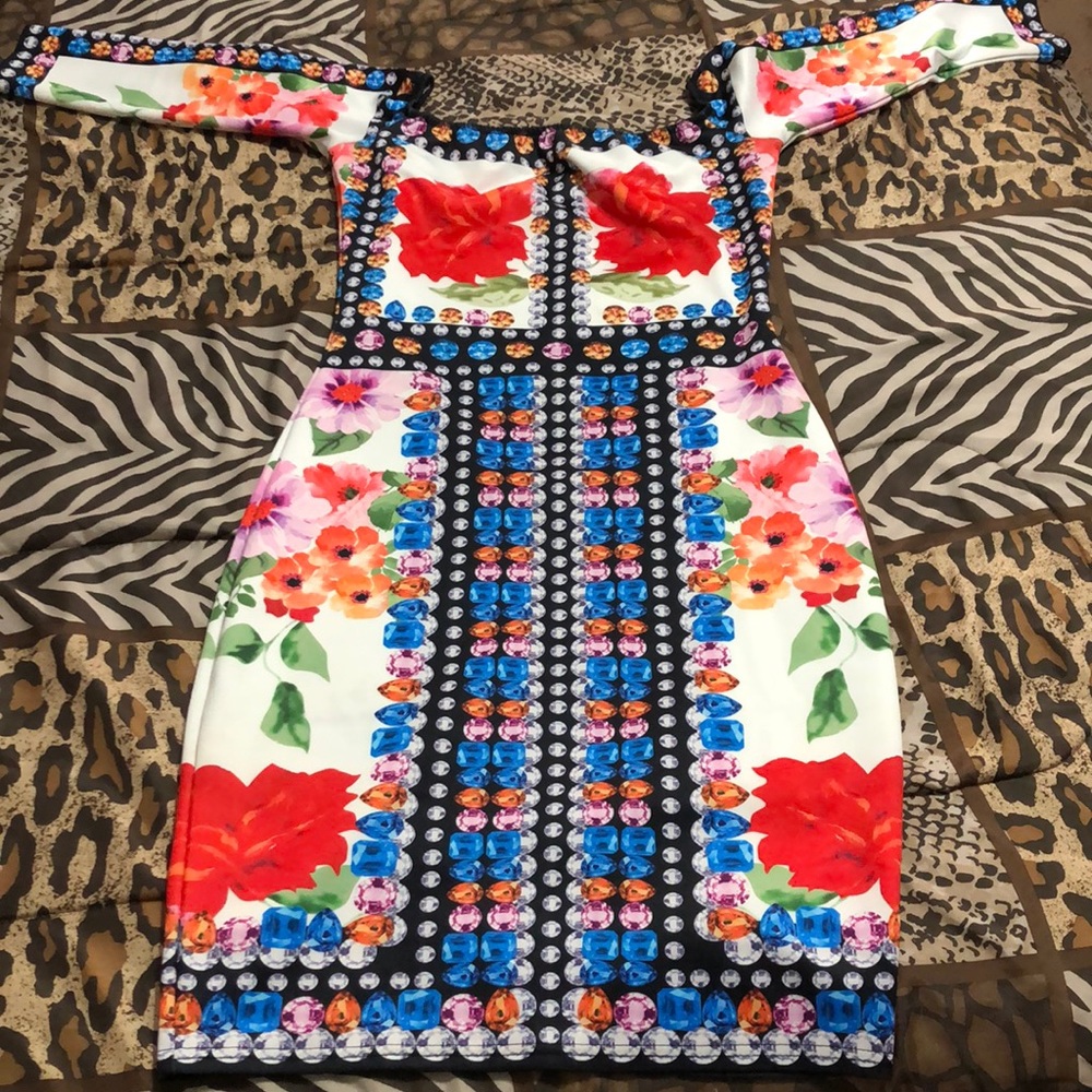 Floral gem dress